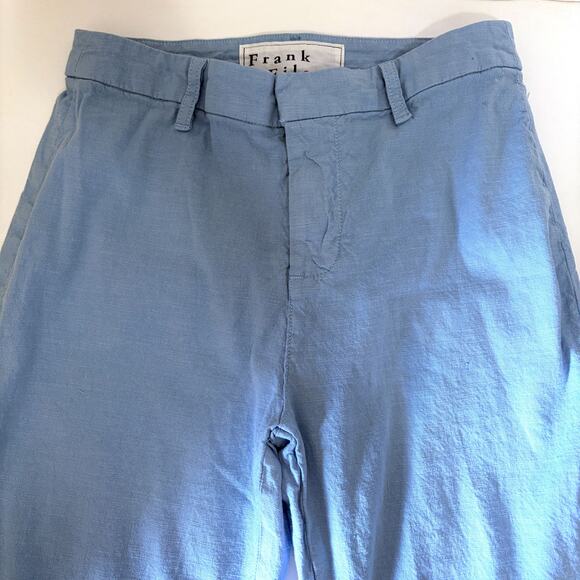 Frank & Eileen Kinsale Performance Pant Light Blue Crop Made in USA Size 4 - Picture 7 of 11